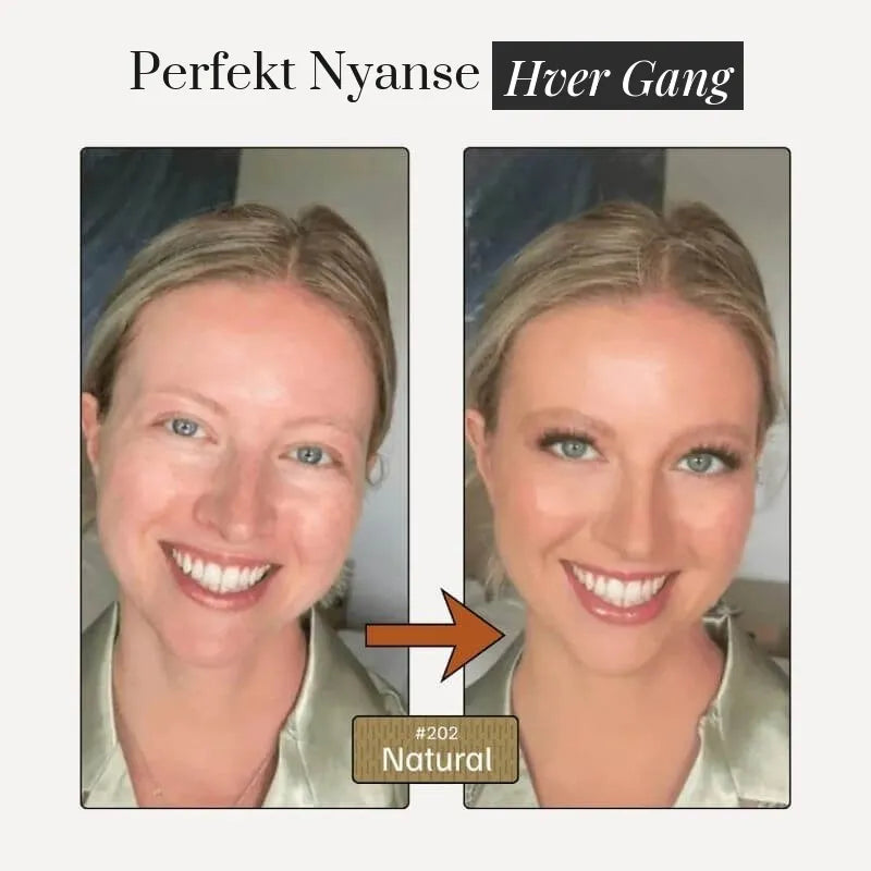 Før og etter i nyansen Natural